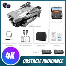 드론 부품 조립 4K HD 카메라가 장착 된 Z908Pro 드론 3 면 지능형 장애물 회피 Dron 미니 전문 RC 쿼드콥, 08 GY 4K 2B