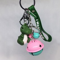 포인트 가방키링 왕방울 캐릭터 열쇠고리 핑크토끼, 단품, 단품
