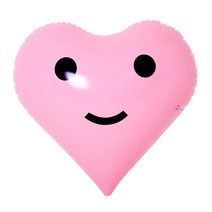 써니워터 하트 비치볼, 핑크, 1개