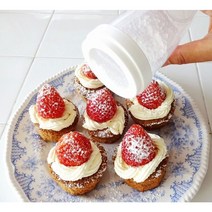 코쿠보 분말 파우더 채 용기 플라스틱 채망 고운 베이킹 파우더 분말 미니 이유식 소쿠리 채반 용기 슈가파우더 밀가루체 분당체