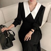 으라차차내인생 85회 옷 패션 백승주 차민지 블랙 앤 화이트 카라 원피스