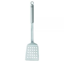 Rösle 스테인리스 스틸 천공 바베큐 주걱 매트 핸들 45.7cm(18인치)
