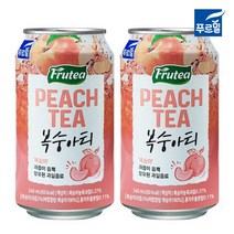 푸르밀 복숭아티 340ml x 24개, 24캔