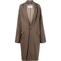 (당일) 22FW 메종 마르지엘라 스티치 오버사이즈 브라운 울 코트 S51AA0308S53775134