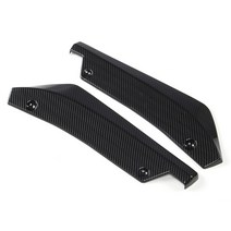 BMW X5 X7 E46 E91 E90 E93 E81 E60 E61 F10 F20 2Pcs 후면 범퍼 립 랩 각도 디퓨저 스플리터, 02 Carbon Fiber
