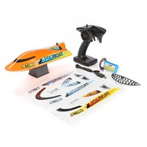 제트보트Horizon Hobby PROBOAT 제트 잼 풀 레이서 브러시드 RTR 30cm 미니 제트 보트 전복 방지 2.4G 보트, 02 주황색