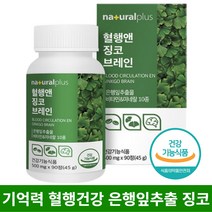 식약처인증 혈행개선제 기억력개선 징코 노인두뇌영양제 혈관확장 집중력향상 비타민B 아연 면역력 3개월분 플라시보 고3 공시생 영양제 혈액순환영양제 인지력 사고력 개선 추천, 상세페이지참조