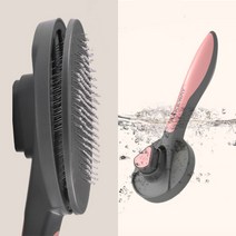 펫펫 슬리커 원터치 브러쉬 3컬러, 핑크