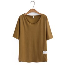 빅사이즈 셔츠 여성 기본 티셔츠 봄 라벨 오넥 반팔 보터밍 상의 오버사이즈 커브 의류 4XL 여름 플러스 사이즈