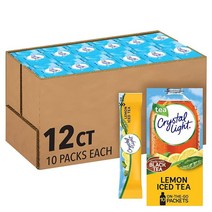 Crystal Light 무설탕 레몬 아이스티 파우더 믹스 120개입, 120 Count, Sugar-Free Lemon Iced Tea