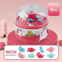 인형 뽑기 기계 미니 사탕 뽑기기계 가챠샵 발톱 캡슐 포수 장난감 9 개 작은 물건 동물 판매 캐치 게 게임 핑거팁 상 어린이 선물, B01 Red