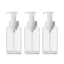 알루이 거품용기 욕실디스펜서 공병 450ml 투명, 3개입