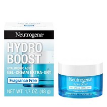 Neutrogena 뉴트로지나 하이드로 부스트 히알루론산 젤 페이스 크림 48.2g 악건성용 무향 착한 성분 297934, 1.7oz