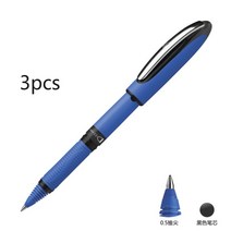 슈나이더 원 비즈니스 롤러 볼 펜 젤 펜촉 3 개 팩 0.3/0.5/0.6/1.0mm 펜 블랙/블루/레드/그린/바이올렛 볼펜, 0.5cmB 블랙 3개