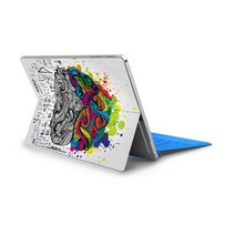 서피스독 표면 pro 89 pro x 노트북 데칼 스킨 용 왼쪽 및 오른쪽 두뇌 비닐 스티커 surface go 2 pro 56 pro 3 4 보호 필름, 서피스 프로 6용, b411-4