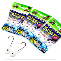 백경 슬림파워 브라이트 지그훅 갈치 풀치 야광 지그헤드 바다루어낚시 BK221, 20g