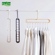 YiLaiIn(10P)공간 절약 활용 옷걸이 틈새활용 원룸 자취 행거 멀티 접히는 매직 옷걸이, 그레이, 10P, 1, 10개