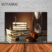 판사봉 의사봉 경매 법 정의 골드 균형 규모 천칭 자리 책 법원 사용자 정의 사진 배경 스튜디오 배경막 사진 비닐 패브릭 배너, 실크와포이-300x300cm, 하늘색