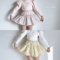 러브베베샵 23 봄 여아 로맨틱 플라워 스커트 치마