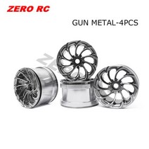Axial Wraith Rock Crawler 2.2 "1/10 AIXAL 지프 랭글러 용 풀 메탈 비드 록 휠 TRX-4 SCX10 II CAPR, 한개옵션1, 04 GUN METAL 4PCS