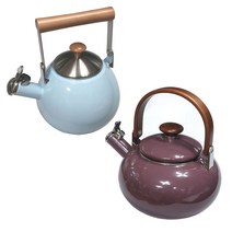 코카코 법랑 휘슬주전자 인덕션 하모니카 주전자, 2L 보라