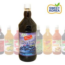 스위트코리아 블루베리 1000ml 1개 액상음료 과일음료 원액, 상세페이지 참조
