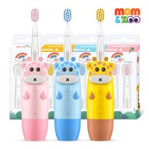 맘앤쥬 기린 어린이전동칫솔 (칫솔모 2입 포함), 01. 맘앤쥬 기린전동칫솔(칫솔모2입포함), 옐로우