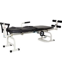 허리견인치료기 디스크 교정기 경추 돌출 견인 침대, 견인기 (48cm) + 캔버스 벨트