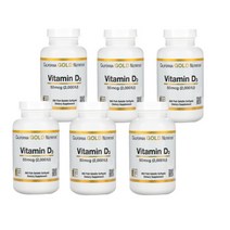 캘리포니아 골드 뉴트리션 비타민 D3 50mcg 2000IU 피쉬 소프트젤 6병