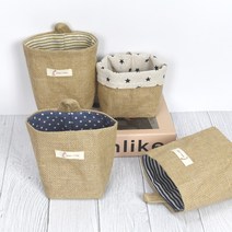 걸이식 바구니 다용도 소품 정리 바스켓, 도트