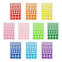 (KO) 펠트 스티커 동글이 색상혼합 10매입X1팩 원형