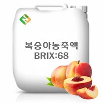 복숭아농축액 20kg, 단품, 1