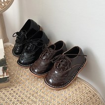GK1340-아기로퍼 가죽벨트펀칭단화 수제화신발 초등여아구두 주니어키즈플랫 130-200
