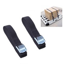 저상가로바 히치 루프 자전거 캐리어 바스켓 루프랙 버클 나일론 스트랩이있는 2pcs 래싱 스트랩 자동차 랙 수하물 스트랩 카약 카누 해먹 벨트 타이 다운