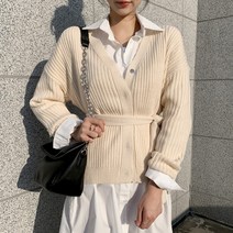 떳다그녀 더메이 벨트 SET 니트 가디건