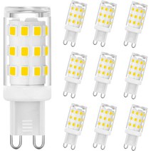 G9 LED 전구 3W 할로겐 전구 G9 소켓 Engergy 절약 LED 램프 자연 화이트 360LM AC 220-240V 10 팩, 하나, 하얀