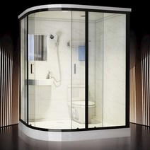 샤워실 조립식 파티션 샤워장 캠핑 트레일러 샤워부스, 왼쪽모델 1.1x1.4m