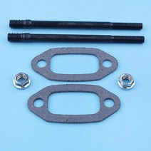 공구 머플러 배기 스터드 너트 볼트 가스켓 키트 허스크바나 61 266 66 162 전기 톱 M5 x M6 교체 501686501 503222302 정원 도구