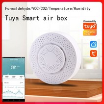 Tuya Zigbee 스마트 에어 박스 공기 품질 모니터 CO2 VOC 가스 감지기 센서 자동화 알람 가정용 온도 습도, WIFI 5in 1, CHINA