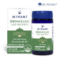 모어DHA 맘스비건 초임계 식물성 오메가3 임산부 60캡슐, 단품