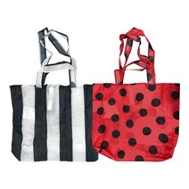 이케아 슁케 장바구니 45X36cm 접이식 수납 시장 마트 가방 다용도 쇼핑 캠핑, 블랙화이트