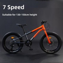 20/22/24 인치 MTB 자전거 7 속도 지방 타이어 산악 2.0 3.0 디스크 브레이크 비치 스노우 모빌 스피드 팻, 20x3.0인치 4