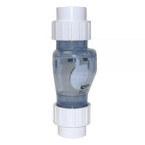 Valterra 200CU50 PVC 유니온 체크 밸브 투명 50mm 슬립 스윙, 1개