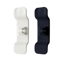 2Pcs 코드 주최자 포장 자체 접착 와이어 홀더 관리 고정 Kitchenaid 스탠드 믹서 래퍼 공기 프라이, 2pcs 흰색과 balck