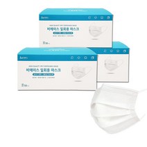 비에이스 일회용 덴탈마스크 중형, 50개입, 3개, 화이트