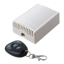 DC 12V 4CH 원격 스위치 차고 도어 커튼 무선 초인종 릴레이 수신기 모듈 및 1/2 PCS 433MHz RF 4 버튼 리모컨, 1 조각