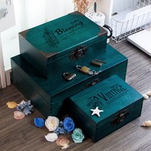 보물상자 빈티지 가구 원목 수납함 상자 작은 나무상자 수납장 장붓장식 직사각형 자물쇠가 달린, 06 사은품 자물쇠 선택금 왕왕 댓글 달아주, 01 [스몰사이즈]20x14x9CM