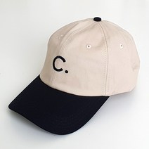 C 볼캡 투톤 야구모자 콤비 코튼 배색 데일리 캡모자