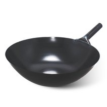 중화요리 철 북경팬 튀김팬 볶음팬, 쇠손잡이45cm, 1개