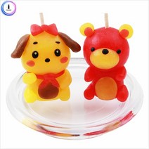 [KT알파쇼핑]캐릭터양초 2개 만들기세트(받침대포함) 양초만들기, 본상품